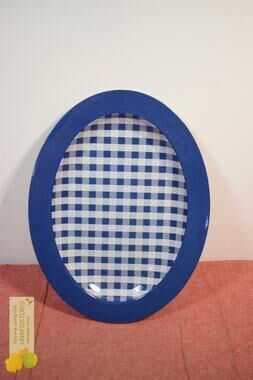 Hearth & Hand with Magnolia 12" Melamine Oval Serve Tray Blue